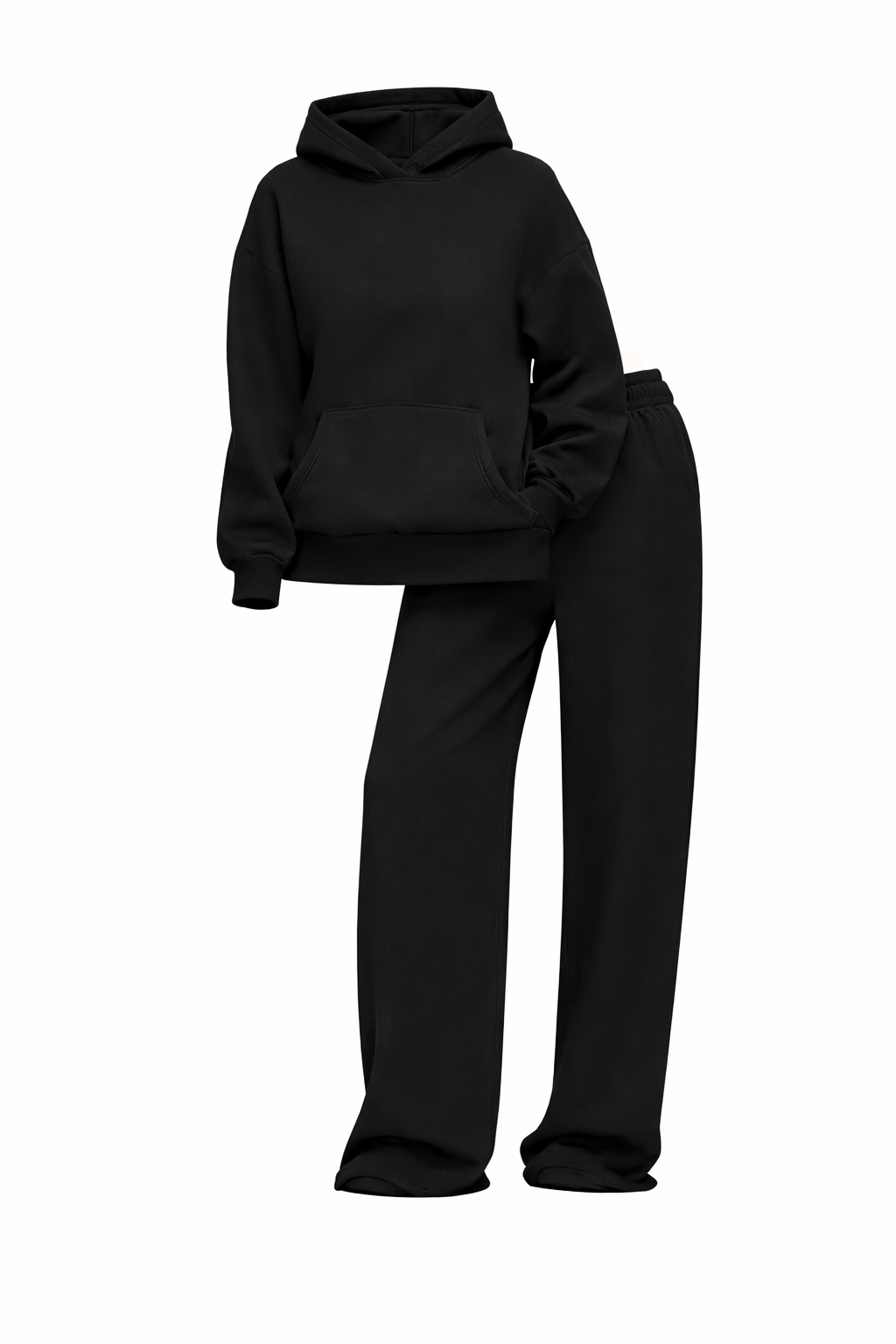 Relaxed Fit Hoodie and Sweatpants Set