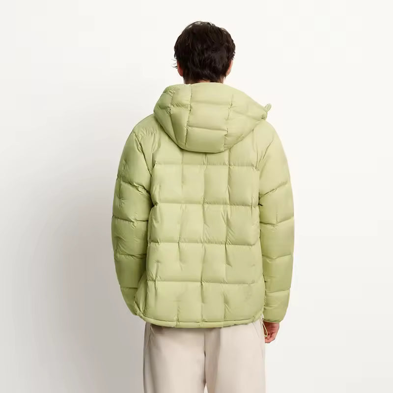 Light Green Hooded Puffer Jacket