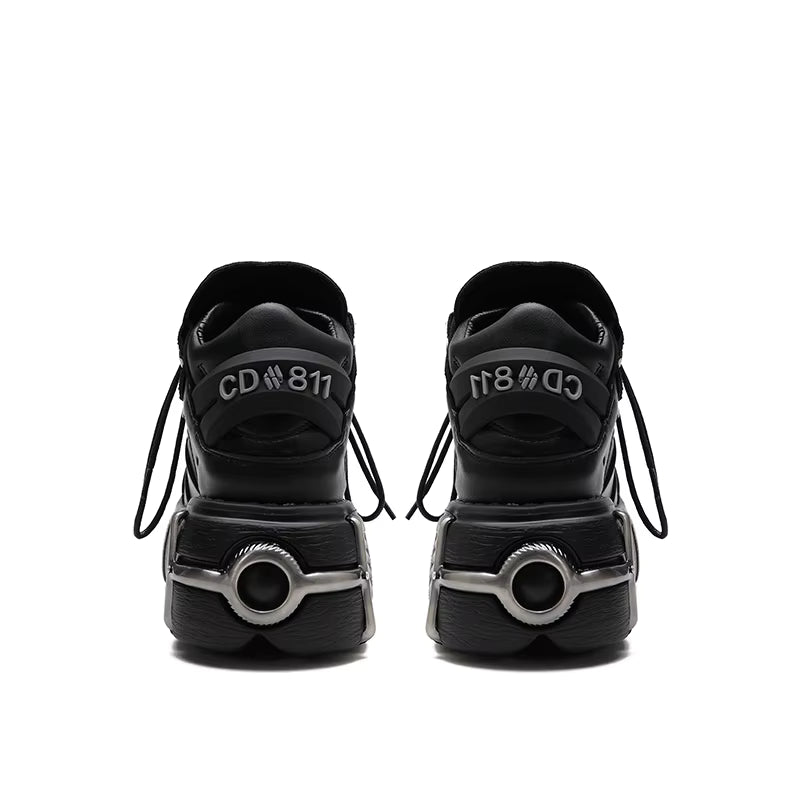 Black Platform Combat Boots